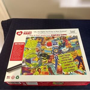 Jigsaw Puzzle 500 pc Oh, the Sights You’ll See in New Zealand ~Kate Ward Thacker